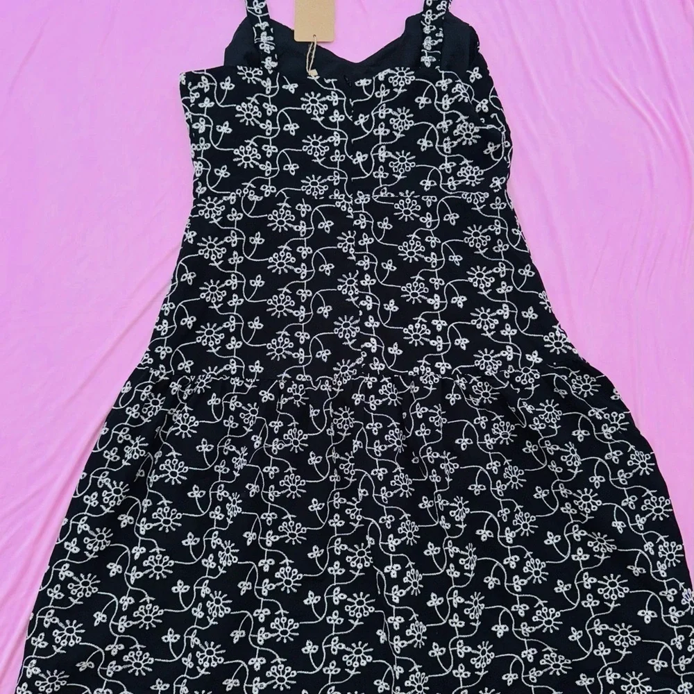 RIHOAS Black and White Patterned Dress